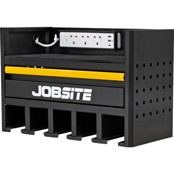 CT6006 - 22 Inch Wall Mounted Power Tool Storage Rack and Charging Station