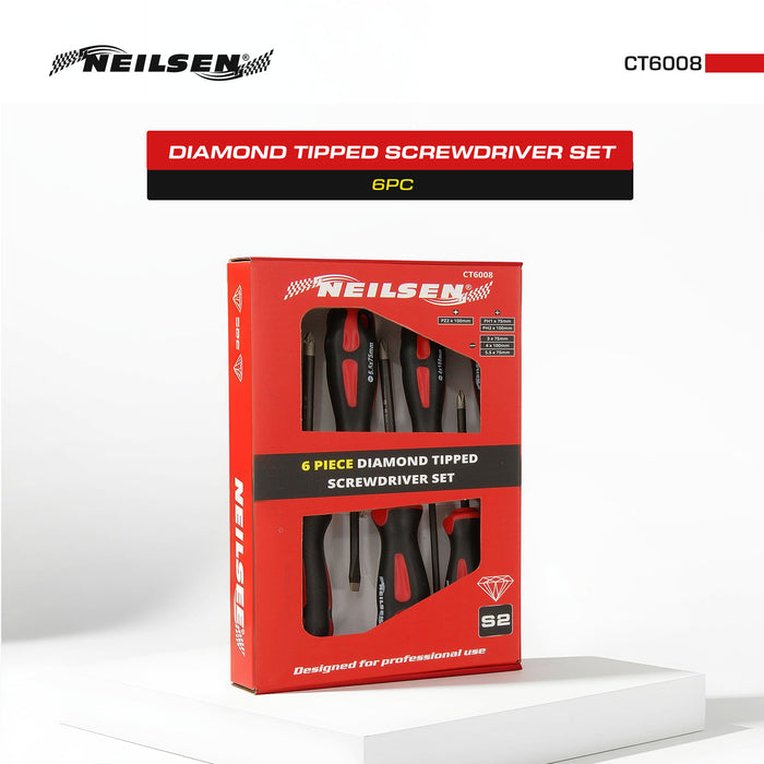 CT6008 - Diamond Tipped Screwdriver Set 6pc