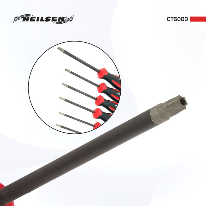 CT6009 - Diamond Tipped Tamper Proof Star Screwdriver Set 7pc