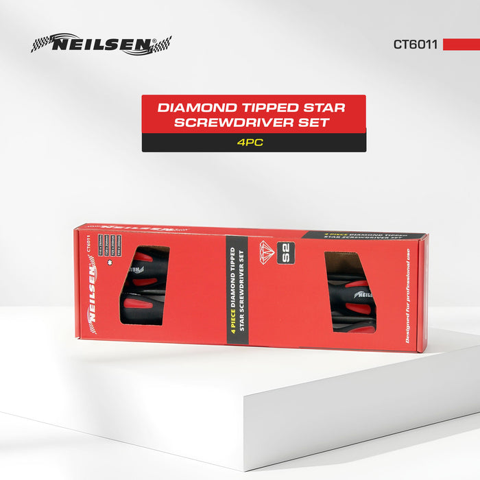 CT6011 - Diamond Tipped Star Screwdriver Set 4pc