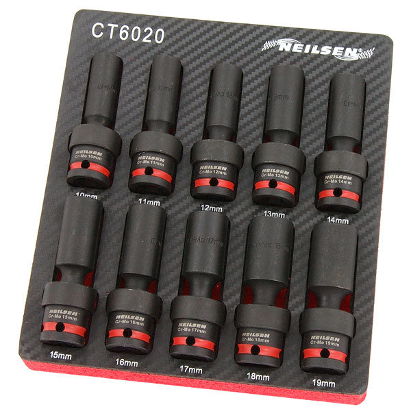 Red Tools Universalnuss 9-21 Mm 3/8" Zoll, Multifunktions-Handwerkzeug - Steckschlüssel-Einsatz - Multinuss