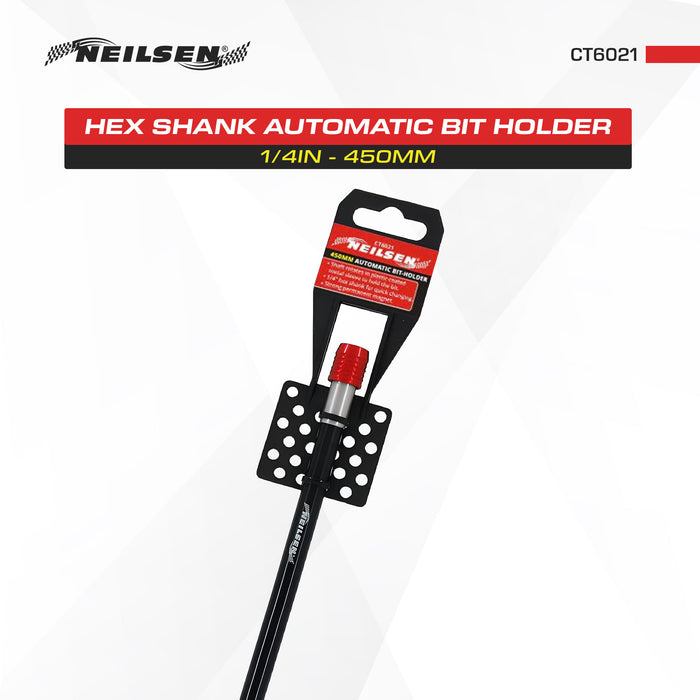 CT6021 - 1/4in Hex Shank Automatic Bit Holder 450mm