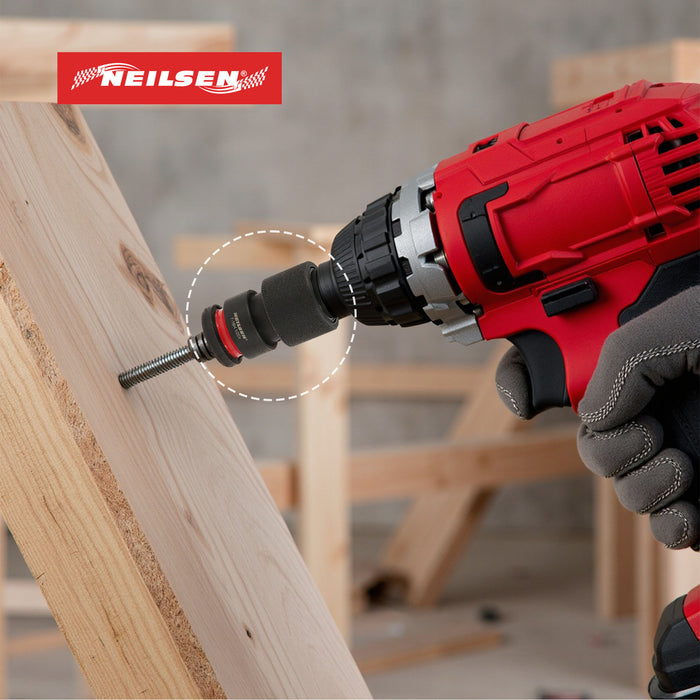 CT6023 - 1/2in Square to 7/16in Hex Impact Adapter With Quick Release