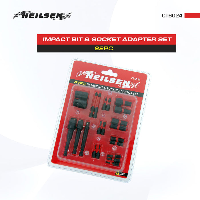CT6024 - 22pc Impact Bit And Socket Adapter Set