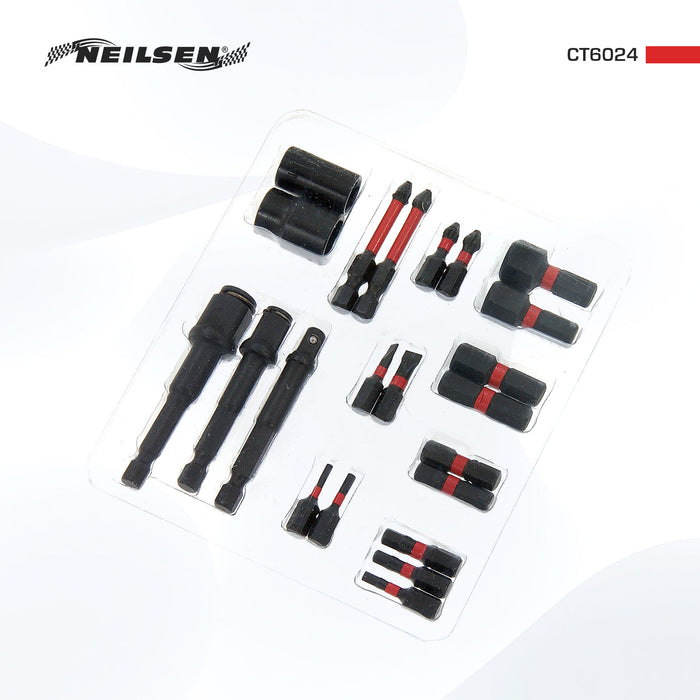 CT6024 - 22pc Impact Bit And Socket Adapter Set