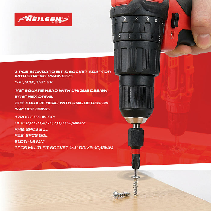 CT6024 - 22pc Impact Bit And Socket Adapter Set