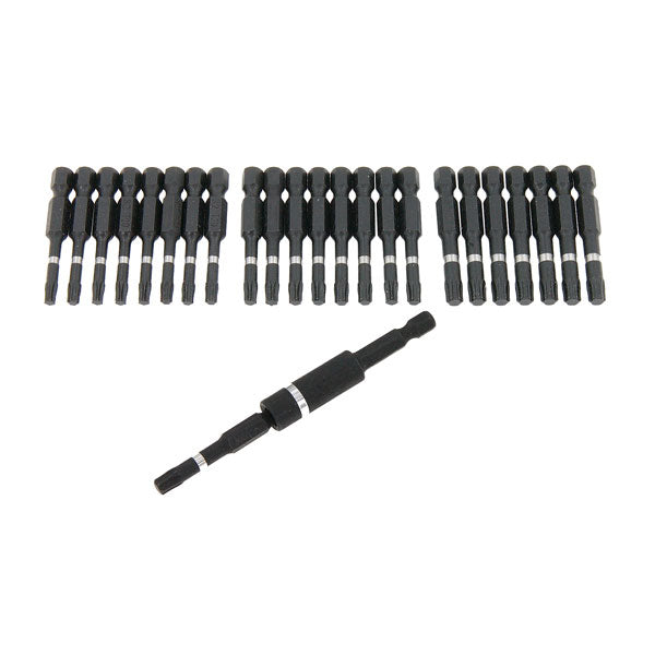 CT6031 - 25pc 50mm Impact Screwdriver Bit Box T20 T25 T30