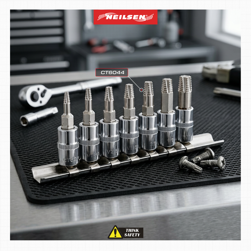 CT6044 - 7pc Extractor Set For Damaged Torx/Star Screws