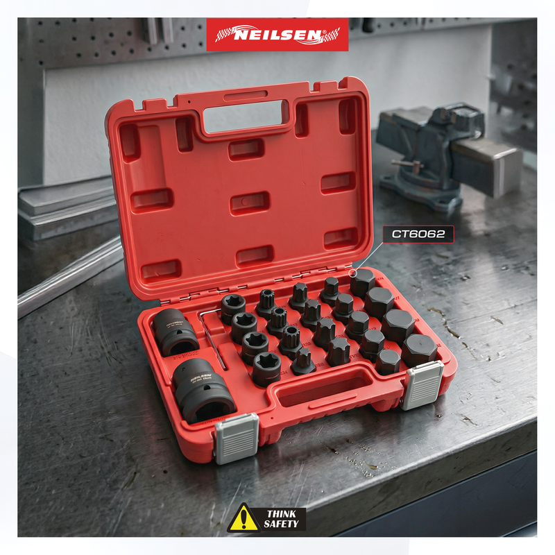 CT6062 - 24pc Impact Bit & Socket Set 3/4"Drive - 1"Drive