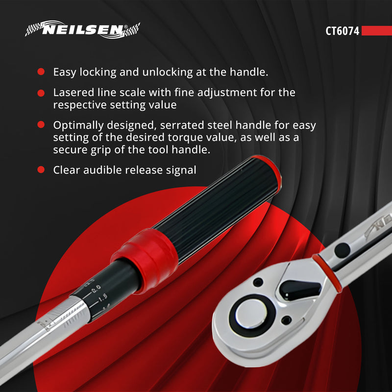CT6074 -  Torque Wrench 60-330N.M 1/2inch Drive