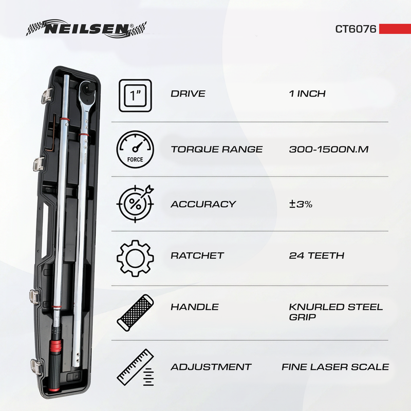 CT6076 - 1inch Torque Wrench  300-1500N.M
