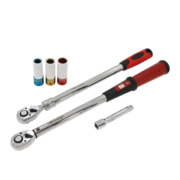 CT6077 -  6 Pieces  Wheel Changing Set with 1/2 Inch Torque Wrench