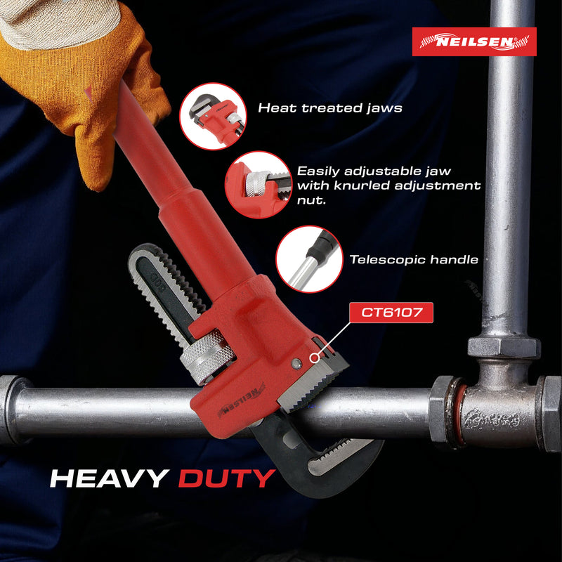 CT6107 - 24in Telescopic Pipe Wrench