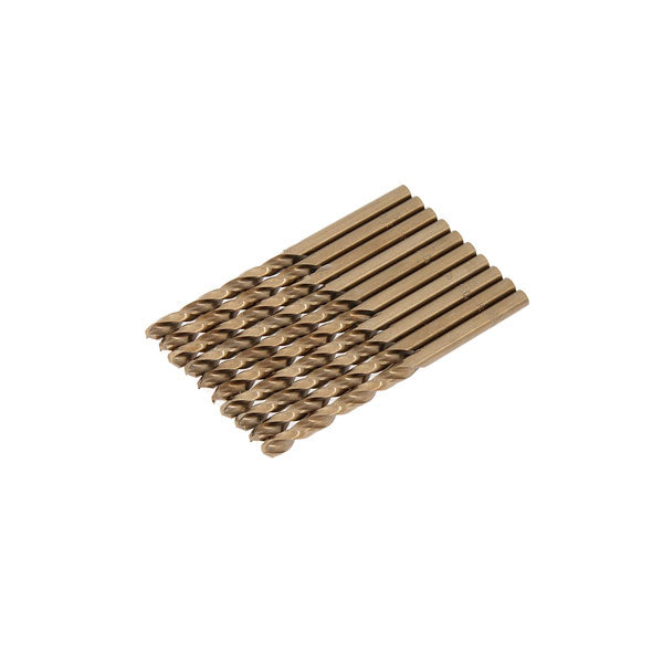 10-Piece Cobalt Twist Drill Bit Set – 5mm To 8mm HSS CO 135° For Metal & Steel
