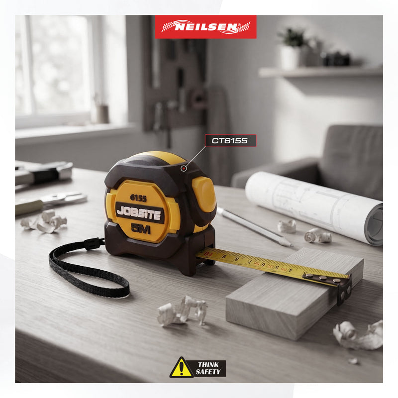 CT6155 - Auto Lock Measuring Tape 5m x 19mm