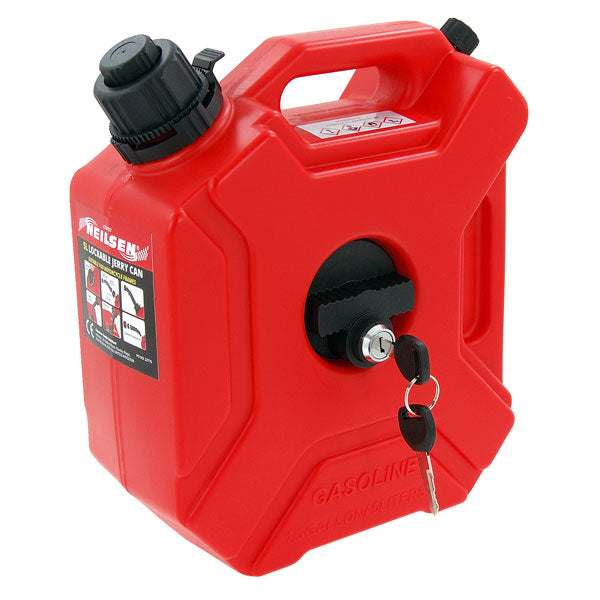 CT6157 - 5Ltr Oil Can Gas Spare Container Pot Anti Static Jerry Can Polaris Fuel Tank Pack & Fixed Bracket