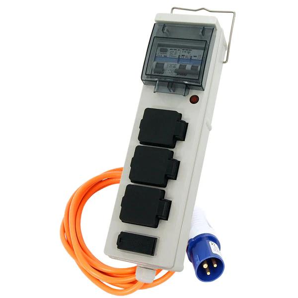 CT6158 - 3 Way Mobile Mains Power Unit 15m Cable