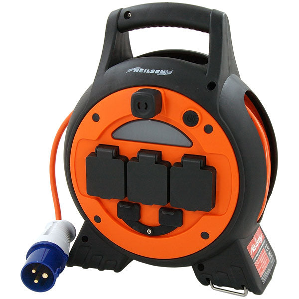 CT6159 - 3Way Mobile Mains Roller Power Unit 15m Cable