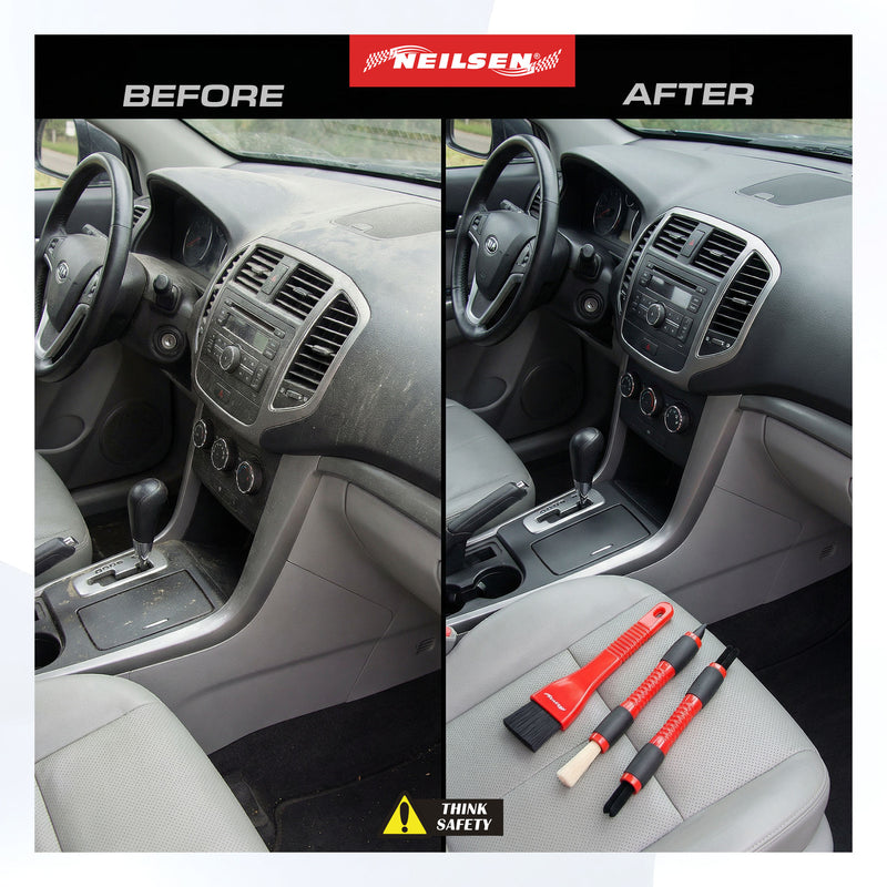 CT6222 - 3pc Car Dash Dashboard Crevice Detail Brush Set