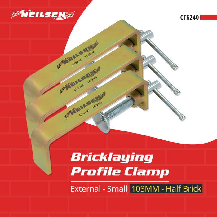CT6240 - Bricklaying Profile Clamp External - Small (103MM - Half Brick)