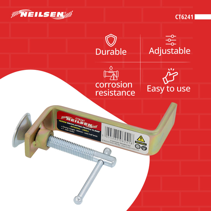 CT6241 - Bricklaying Profile Clamp - Internal - Small ( 103mm - Half Brick )