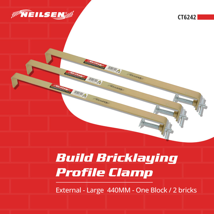 CT6242 - Build Bricklaying Profile Clamp External - Large ( 440mm - One Block )