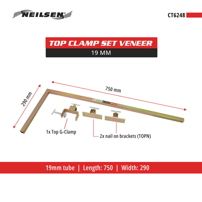 CT6248 - Top Clamp Set Veneer - 19mm