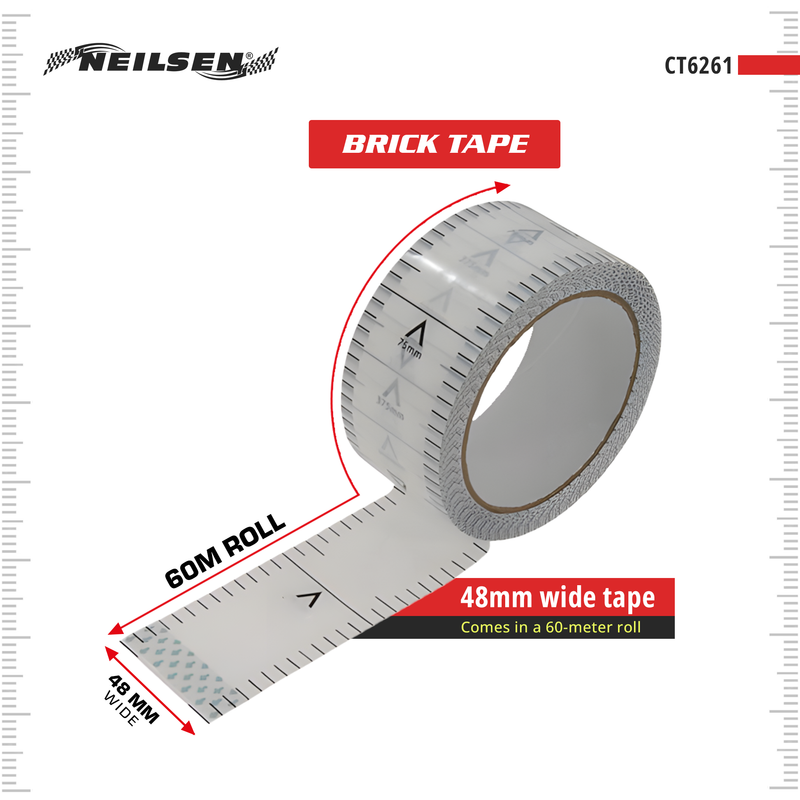 CT6261 - Building Profiles Gauge Brick Tape 48mm x 60m