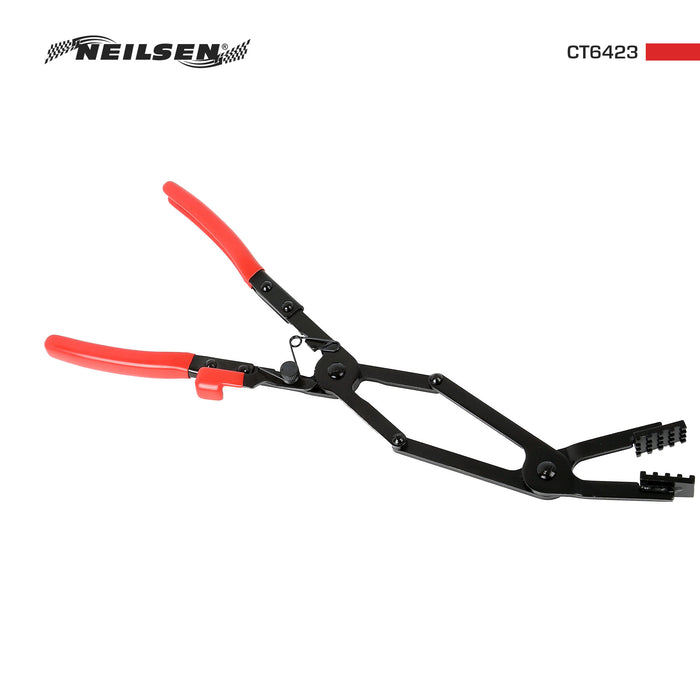 CT6423 - 35 Degree Angled Long Hose Clamp Pliers Double Jointed