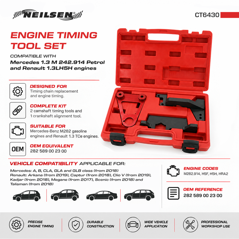 CT6430 - Engine Timing Tool Set For Mercedes Benz M282