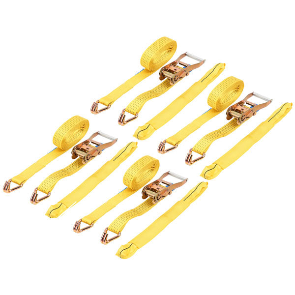 CT6462 - 4pc Ratchet Tie Down Strap & Sling Set