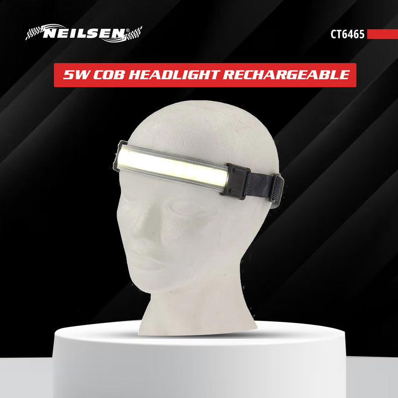 CT6465 - 5W Cob Headlight Rechargeable