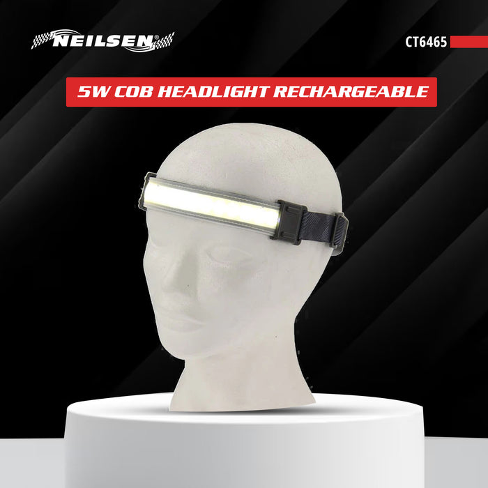CT6465 - 5W Cob Headlight Rechargeable