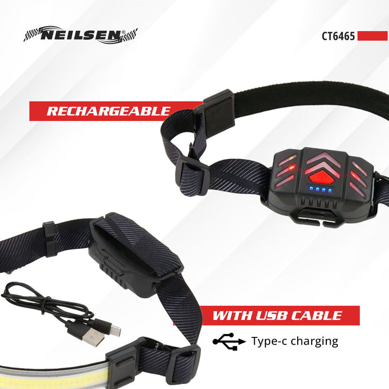 CT6465 - 5W Cob Headlight Rechargeable