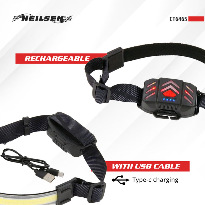 CT6465 - 5W Cob Headlight Rechargeable
