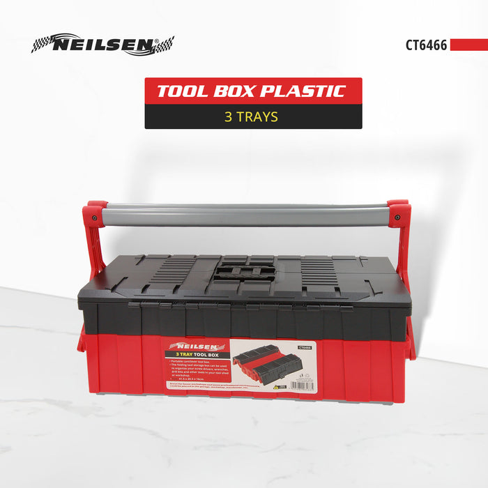 CT6466 - Tool Box Plastic 3 Trays
