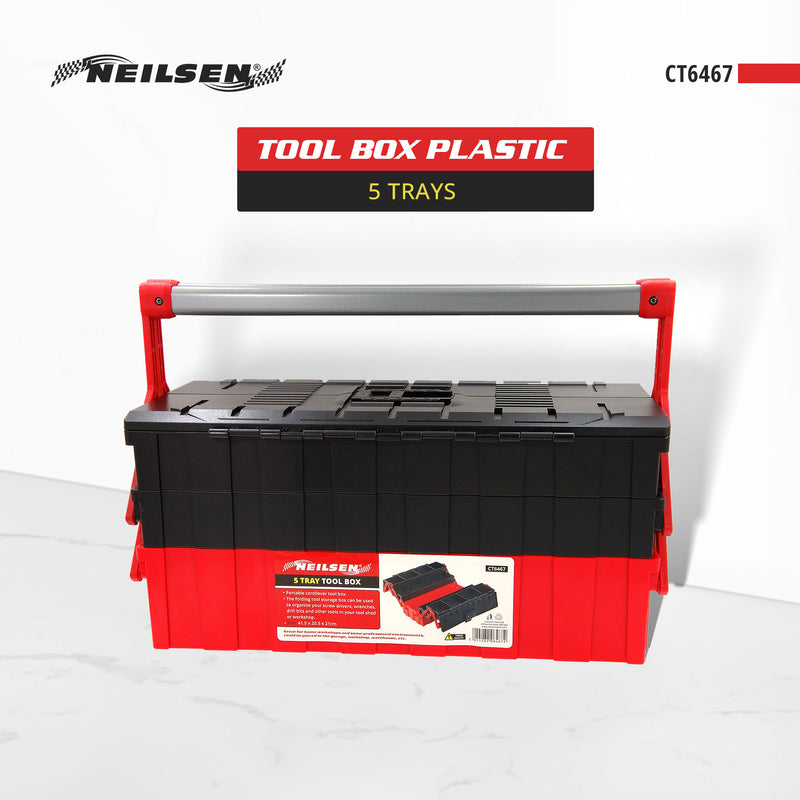 CT6467 - Tool Box Plastic 5 Trays