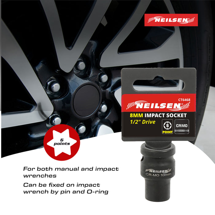 CT6468 - Impact Socket 8MM 1/2in Drive