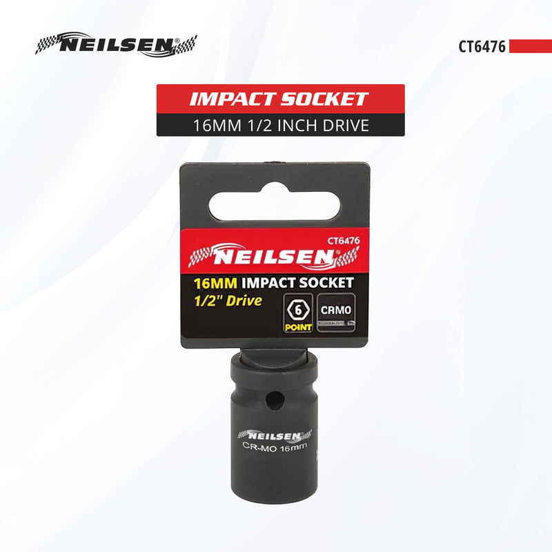 CT6476 - Impact Socket 1/2 Inch Drive 16mm