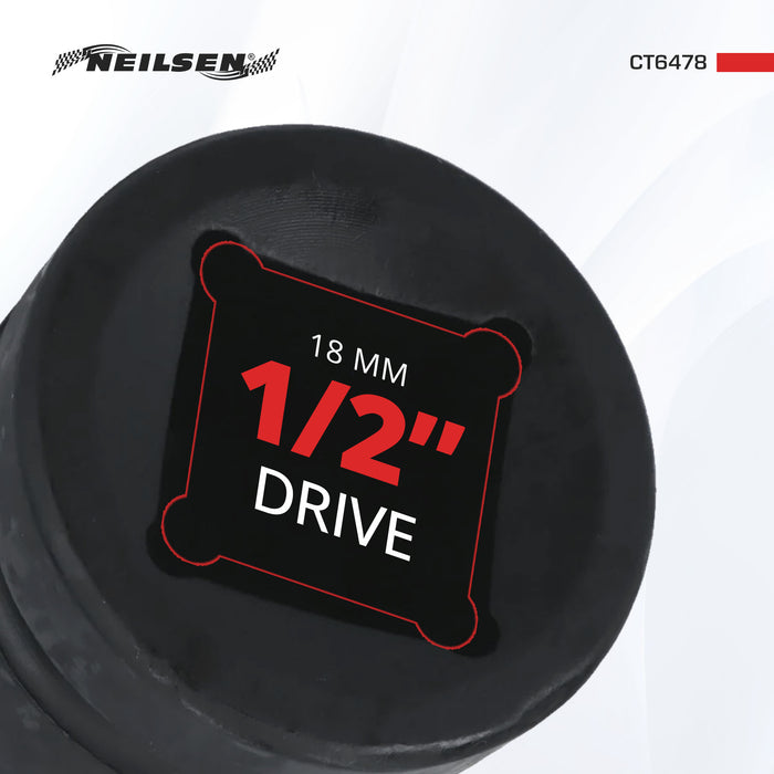 CT6478 -  Impact Socket - 18mm 1/2 Inch Drive