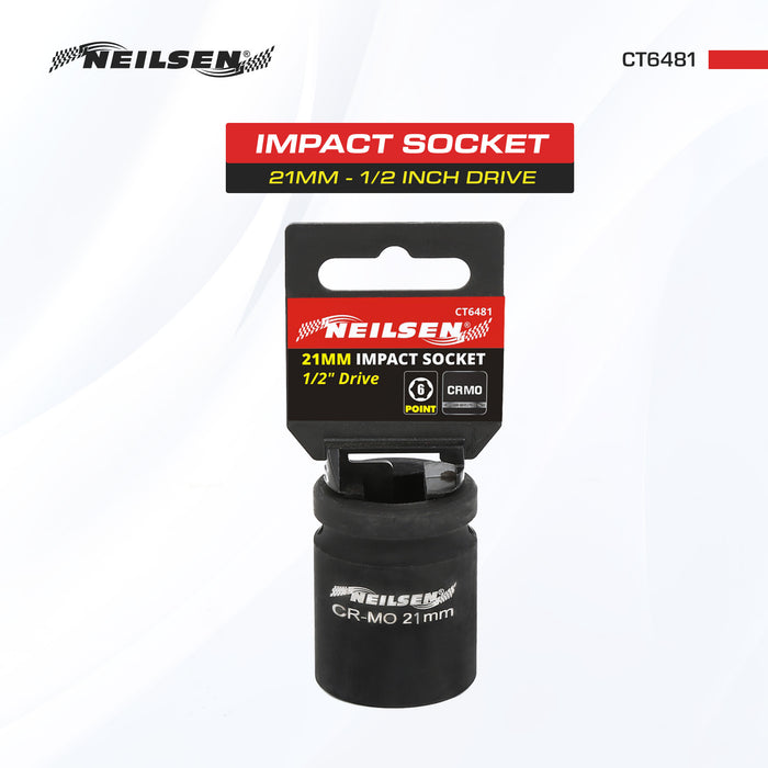 CT6481 -  Impact Socket - 21mm 1/2 Inch Drive