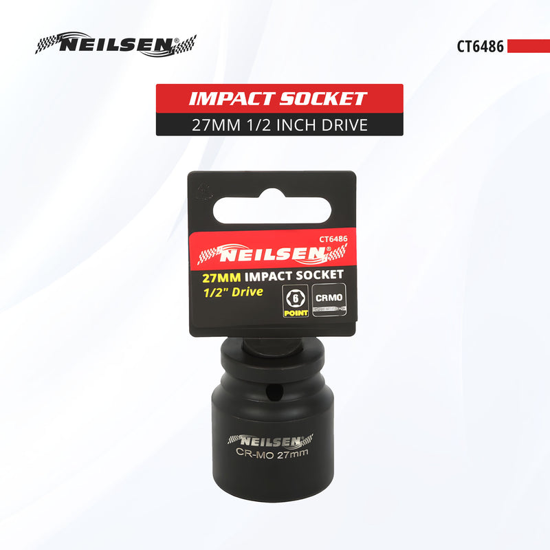 CT6486 - Impact Socket 1/2"Drive 27mm