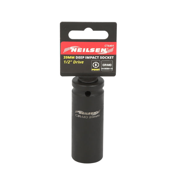 CT6491 - Impact Socket  1/2"Drive Deep 20mm