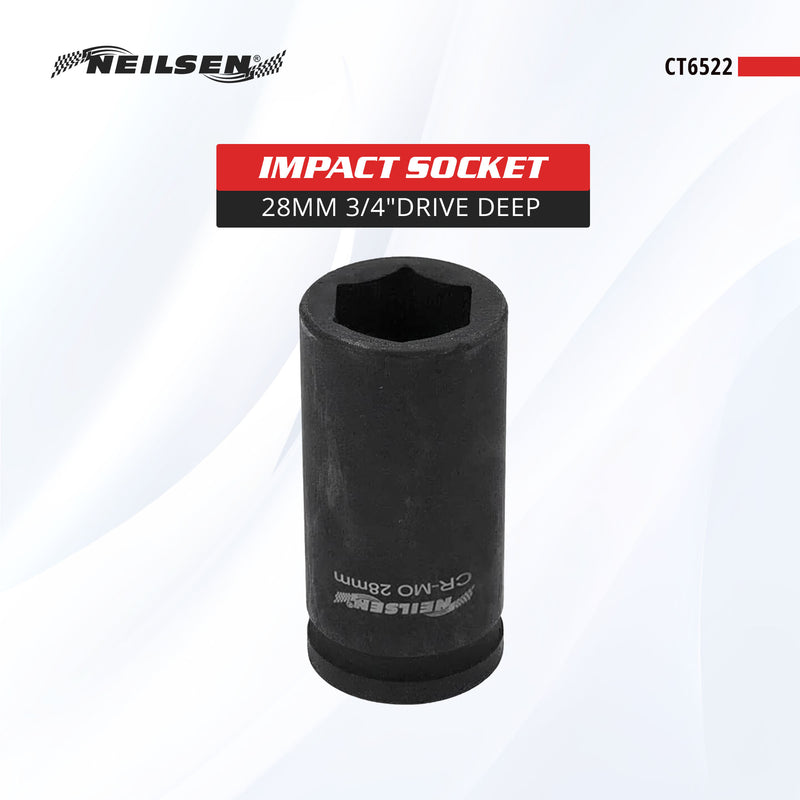 CT6522 - Impact Socket 3/4"Drive Deep 28mm