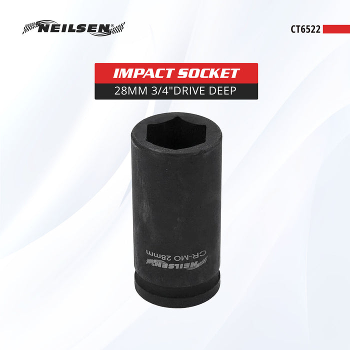 CT6522 - Impact Socket -28mm 3/4"Drive Deep