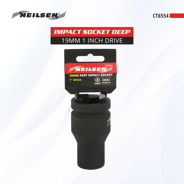 CT6554 - Impact Socket Deep - 19mm 1 Inch Drive