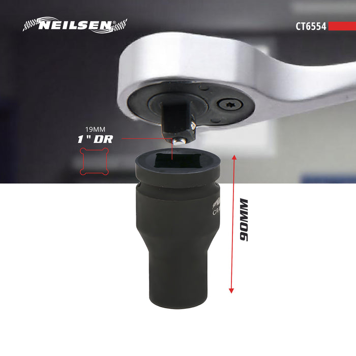 CT6554 - Impact Socket Deep - 19mm 1 Inch Drive
