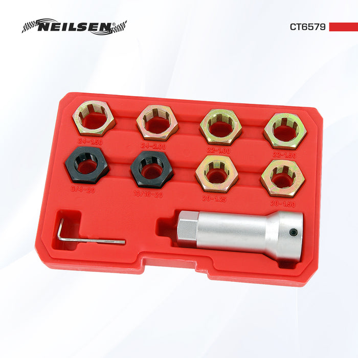 CT6579 - 9pc Axle Spindle Rethreading Set