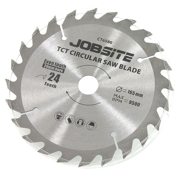 CT6580 - TCT Circular Saw Blade - 165mm For CT5957