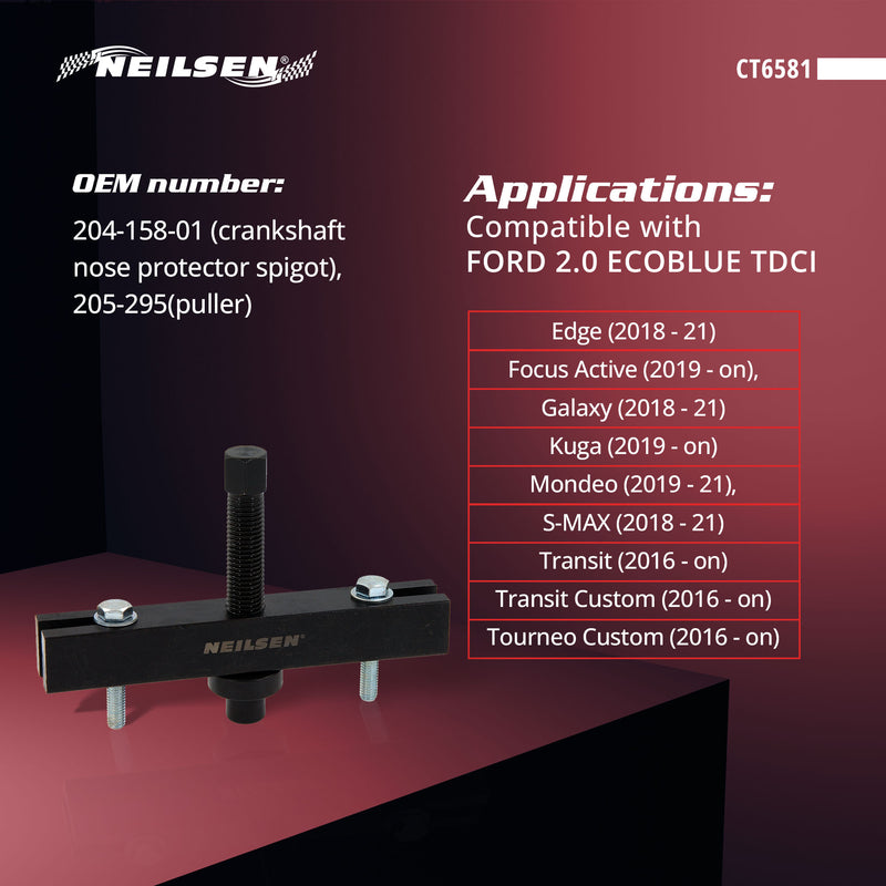 CT6581 - Crankshaft Pulley Puller For Ford 2.0 ECOBLUE TDCI